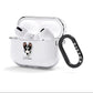Smooth Collie Personalised AirPods Clear Case 3rd Gen Side Image