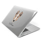 Smooth Collie Personalised Apple MacBook Case Side View