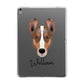 Smooth Collie Personalised Apple iPad Grey Case