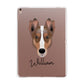 Smooth Collie Personalised Apple iPad Rose Gold Case