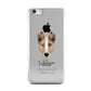 Smooth Collie Personalised Apple iPhone 5c Case