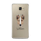 Smooth Collie Personalised Samsung Galaxy A5 2016 Case on gold phone