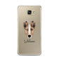 Smooth Collie Personalised Samsung Galaxy A7 2016 Case on gold phone