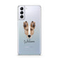 Smooth Collie Personalised Samsung S21 Plus Phone Case