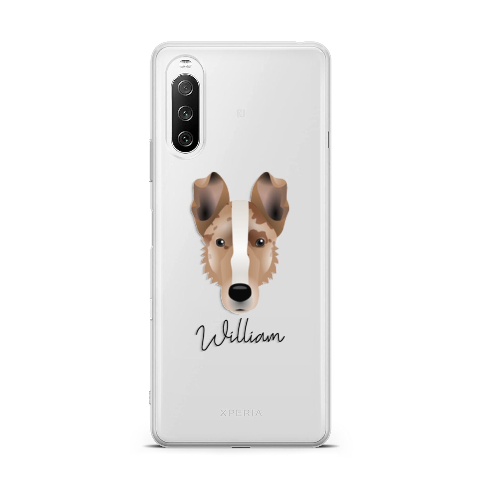 Smooth Collie Personalised Sony Xperia 10 III Case