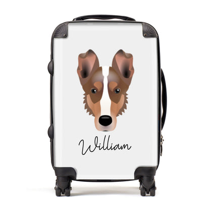 Smooth Collie Personalised Suitcase