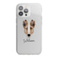 Smooth Collie Personalised iPhone 13 Pro Max TPU Impact Case with White Edges