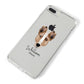Smooth Collie Personalised iPhone 8 Plus Bumper Case on Silver iPhone Alternative Image