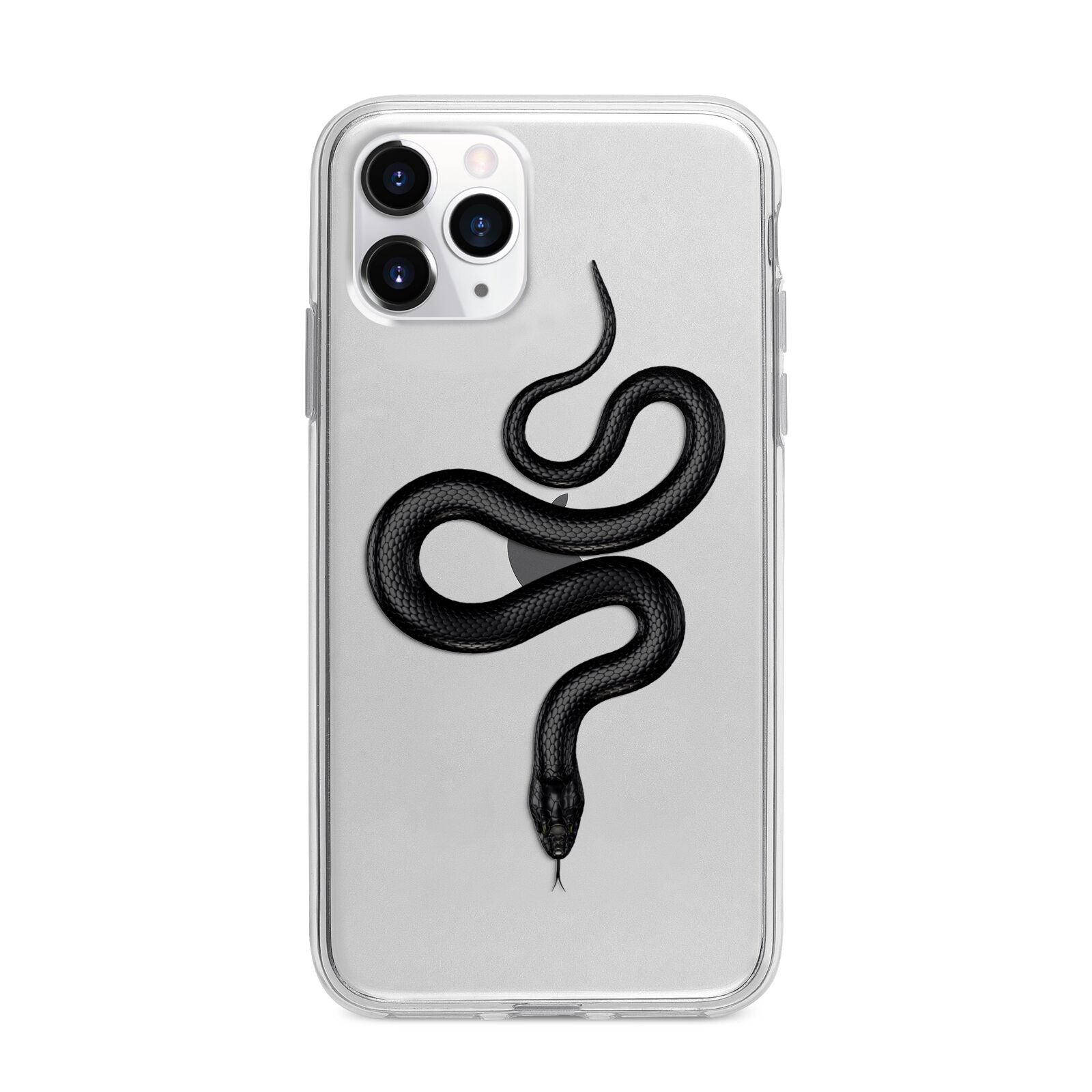 Snake Apple iPhone 11 Pro Max in Silver with Bumper Case