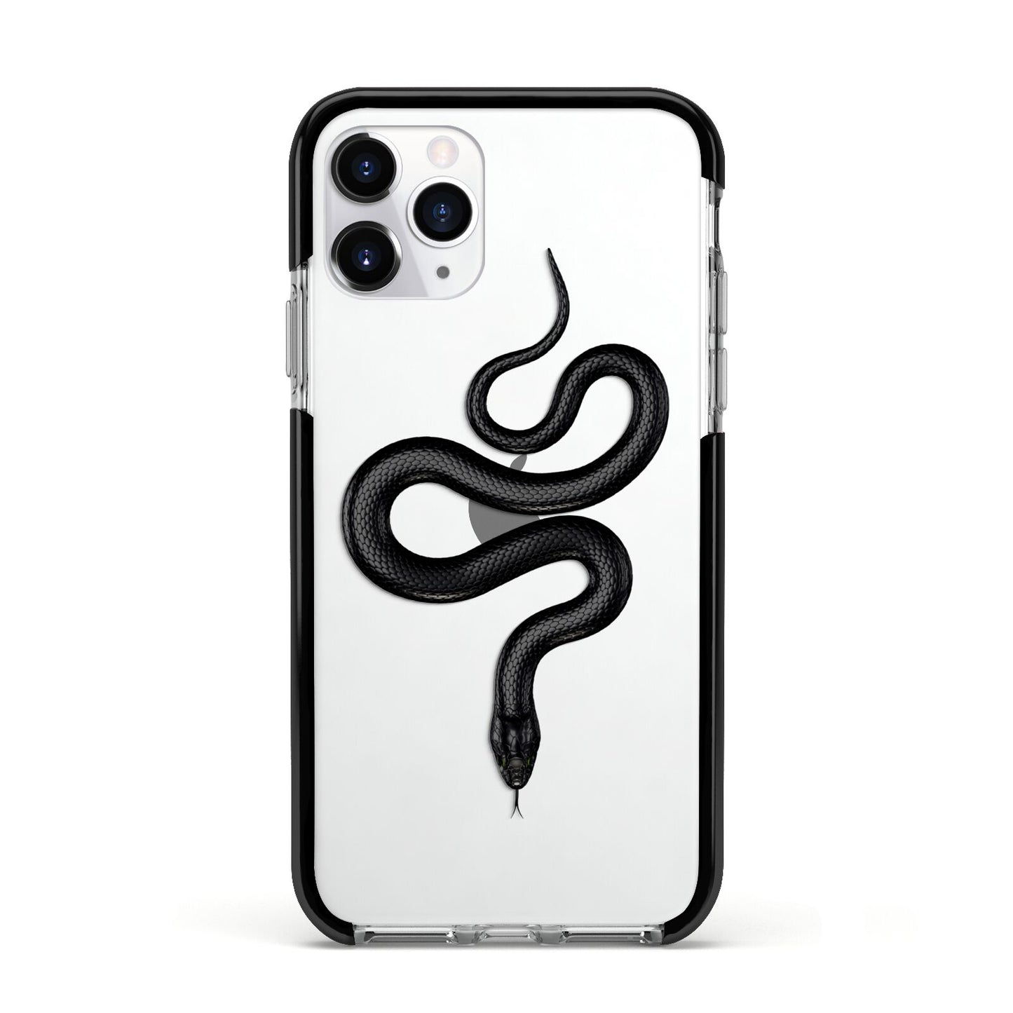 Snake Apple iPhone 11 Pro in Silver with Black Impact Case