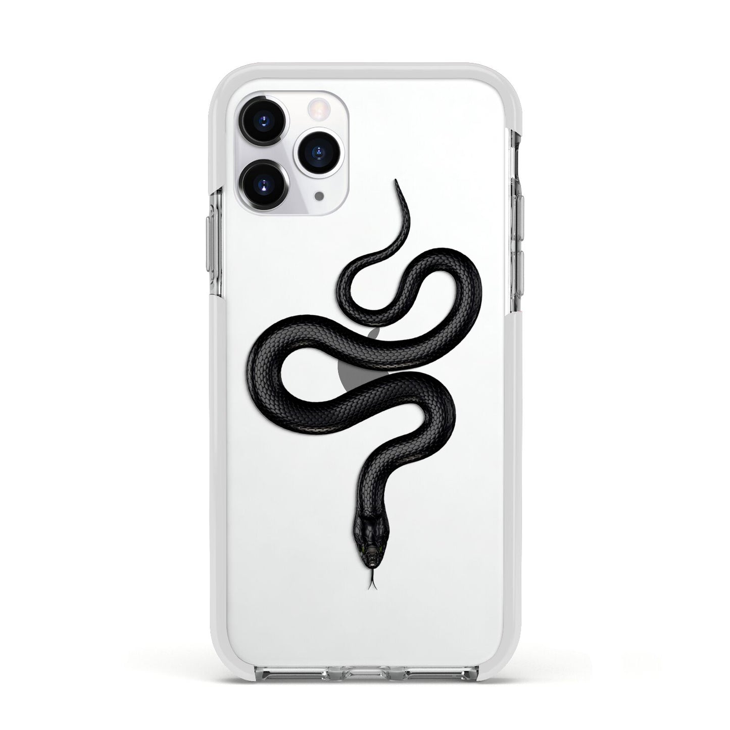 Snake Apple iPhone 11 Pro in Silver with White Impact Case