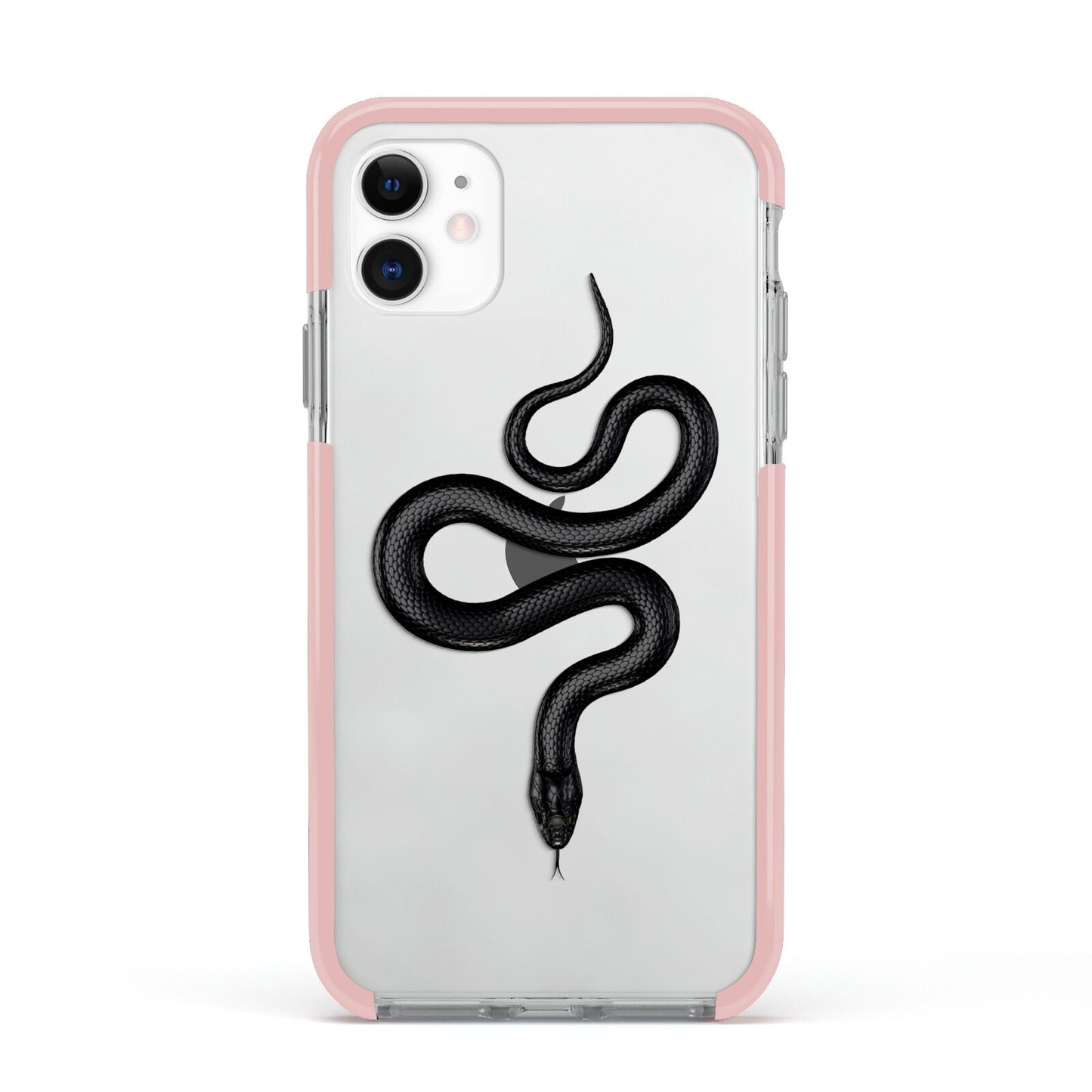 Snake Apple iPhone 11 in White with Pink Impact Case