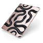 Snake Pattern Apple iPad Case on Rose Gold iPad Side View