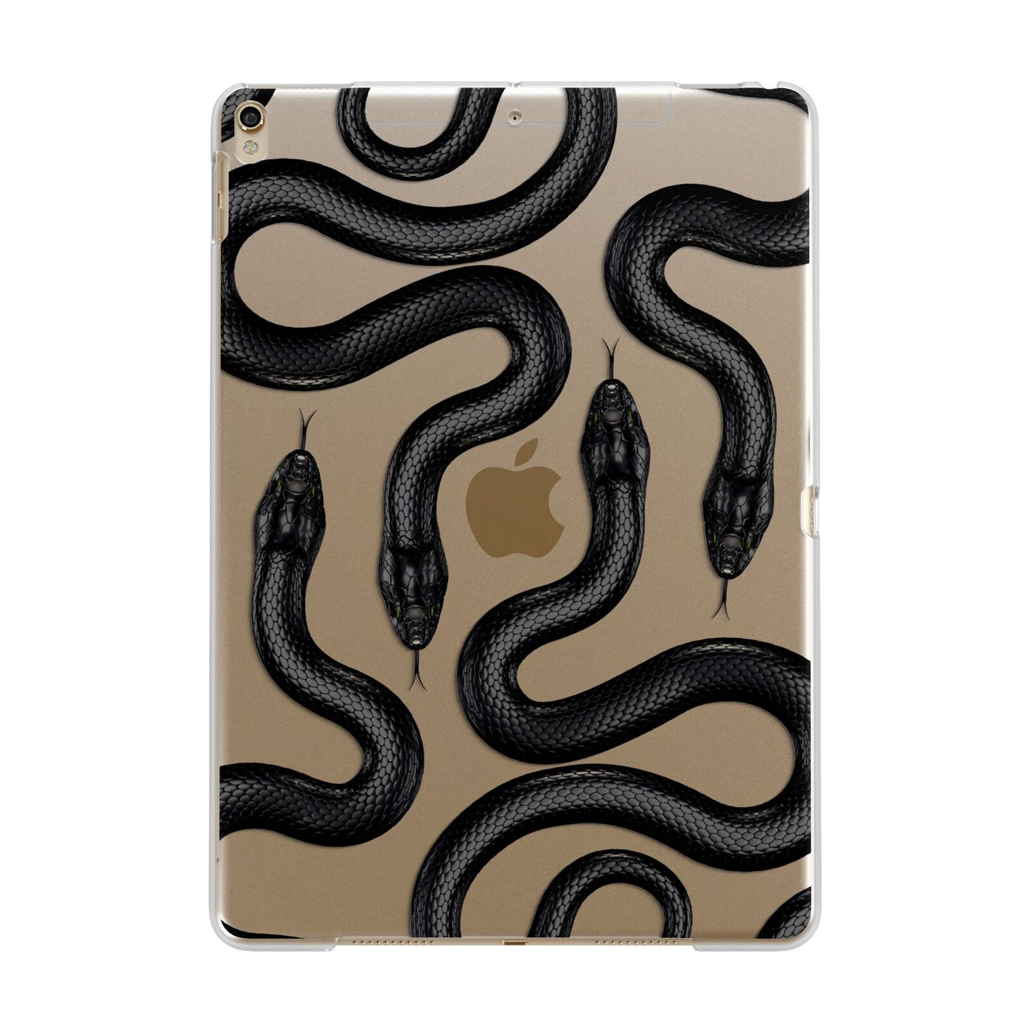Snake Pattern Apple iPad Gold Case