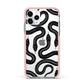 Snake Pattern Apple iPhone 11 Pro in Silver with Pink Impact Case
