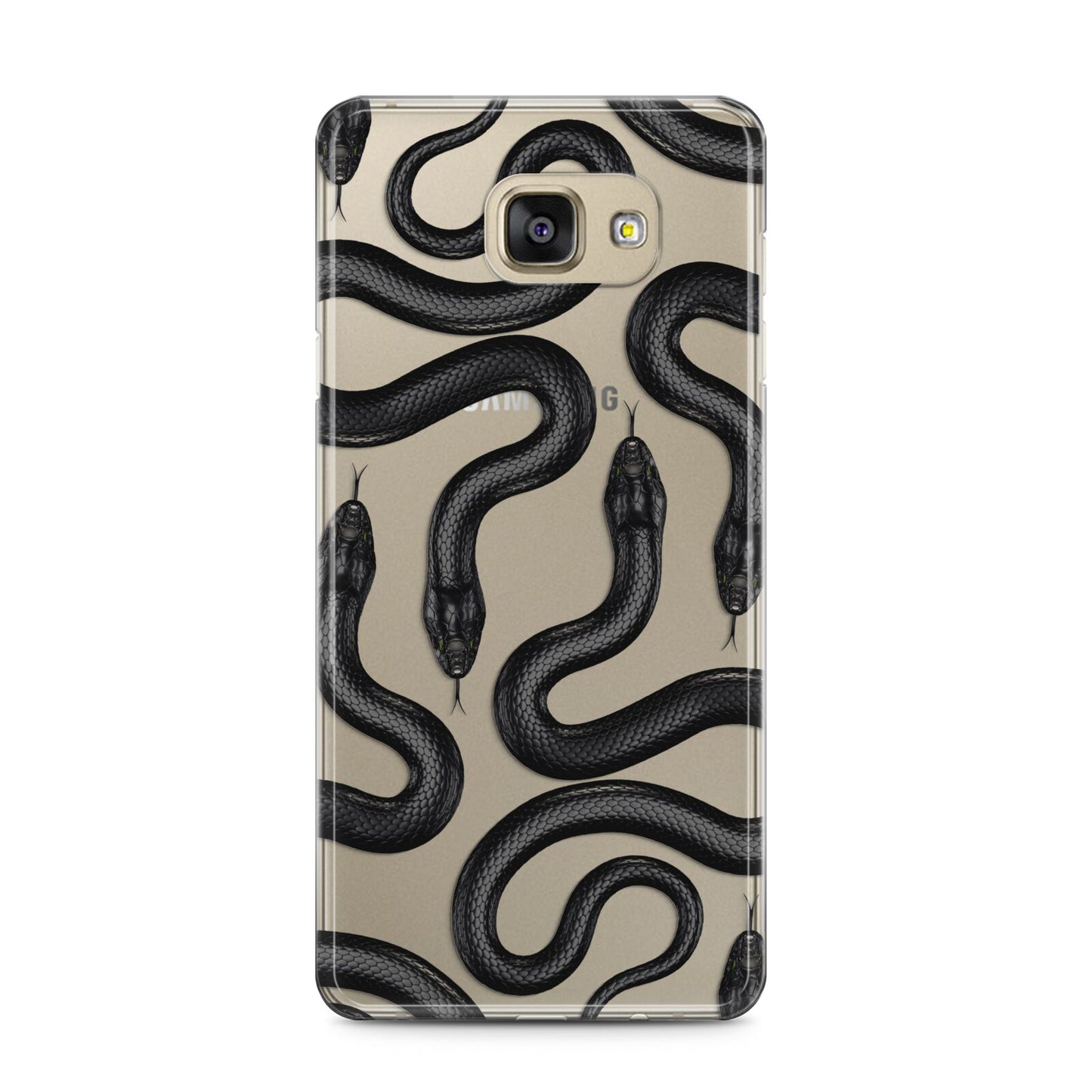 Snake Pattern Samsung Galaxy A5 2016 Case on gold phone