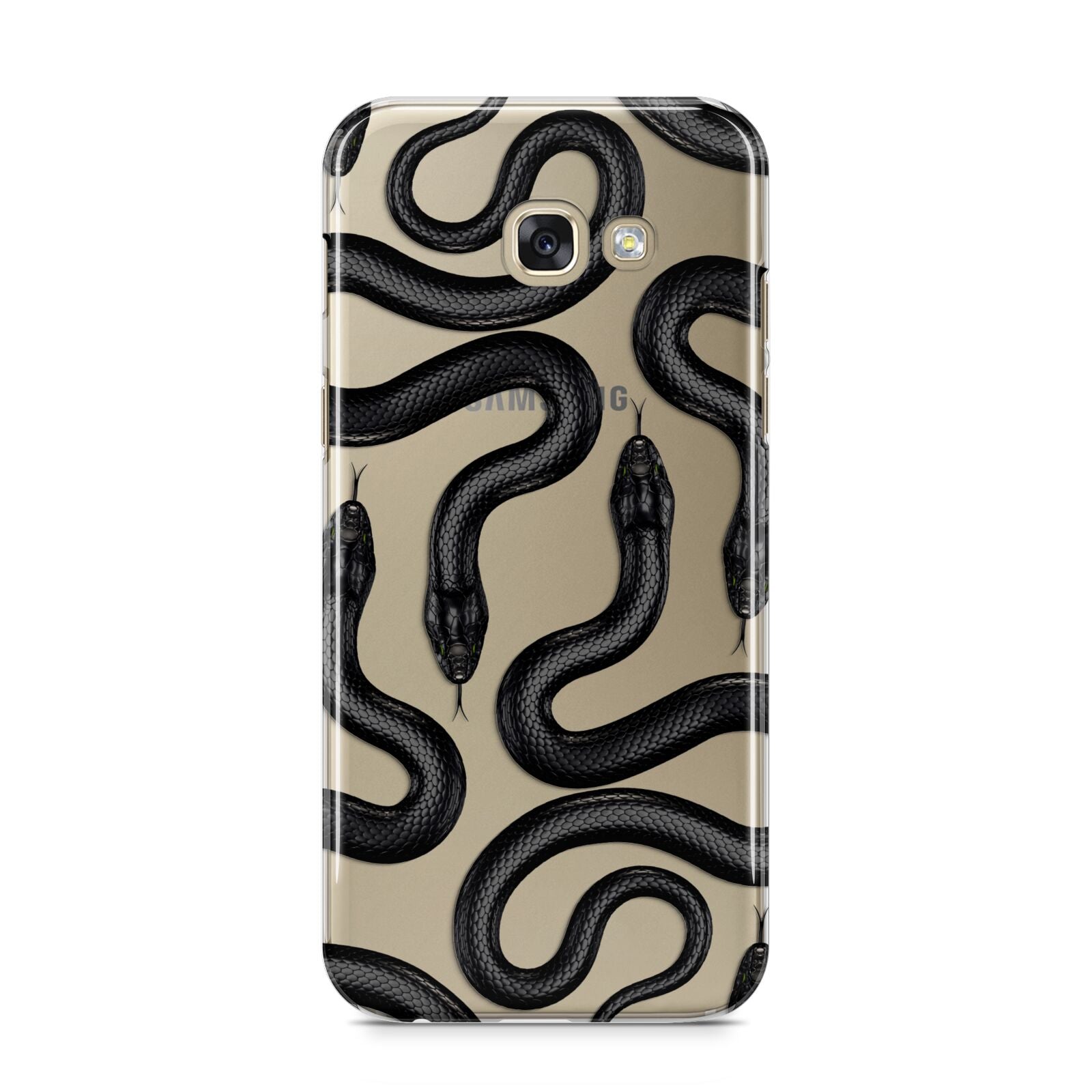 Snake Pattern Samsung Galaxy A5 2017 Case on gold phone