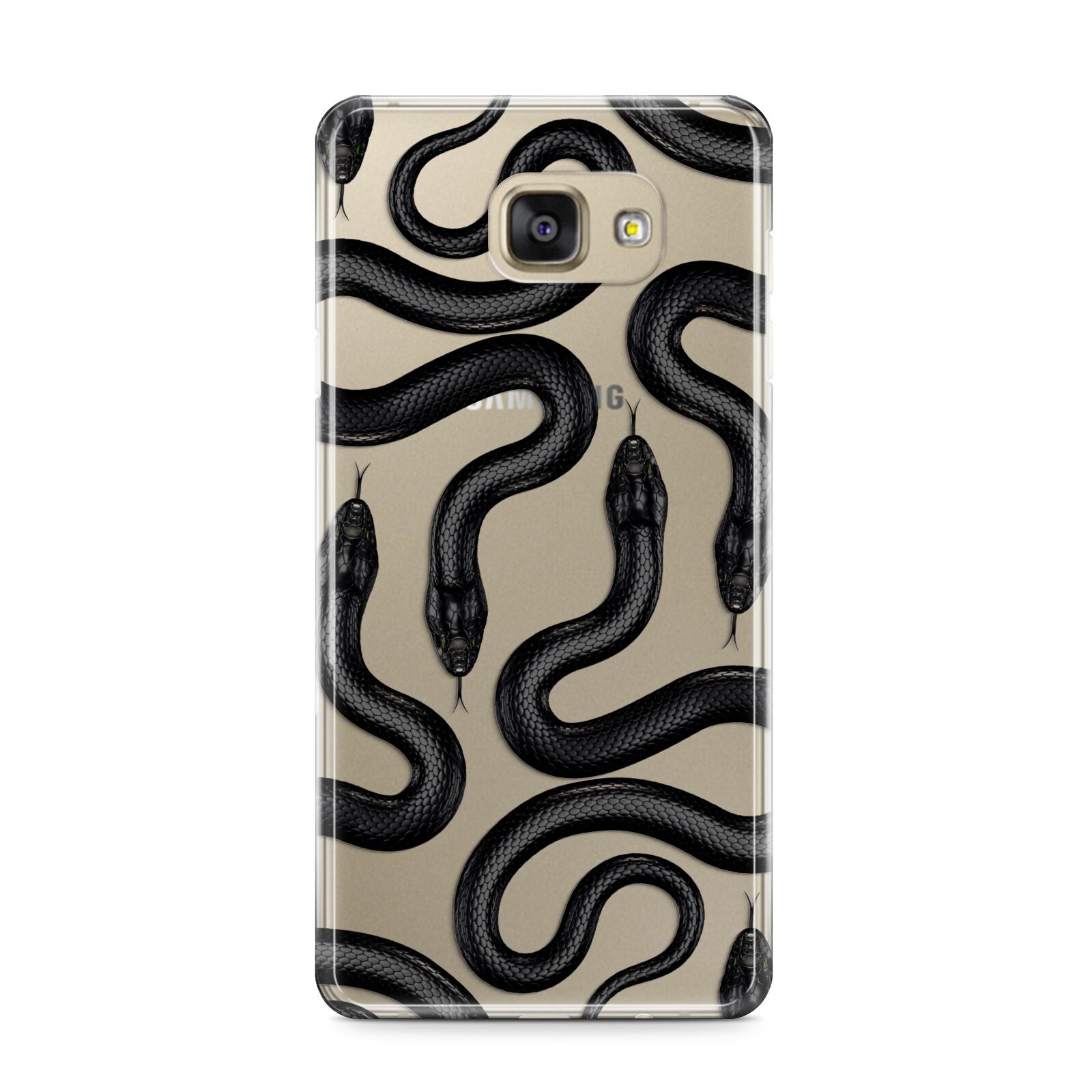 Snake Pattern Samsung Galaxy A9 2016 Case on gold phone