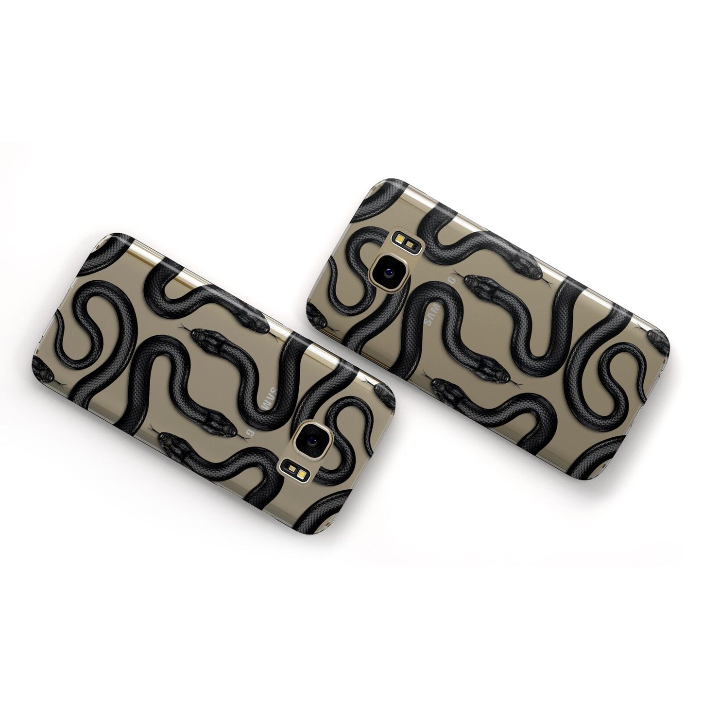 Snake Pattern Samsung Galaxy Case Flat Overview