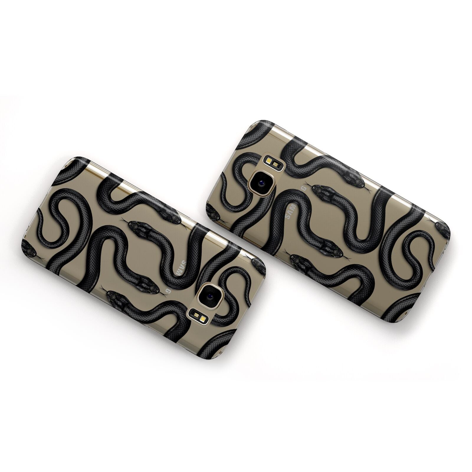 Snake Pattern Samsung Galaxy Case Flat Overview
