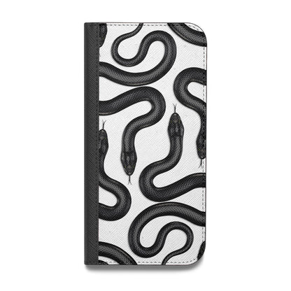 Snake Pattern Vegan Leather Flip Samsung Case