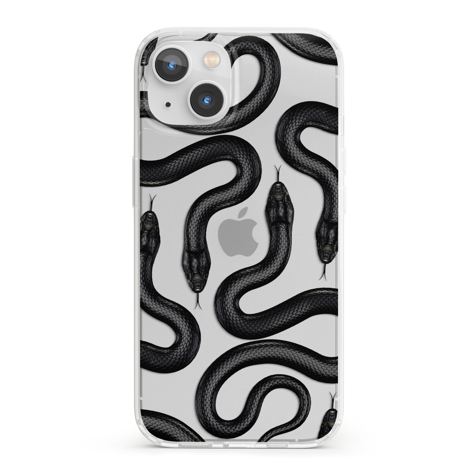 Snake Pattern iPhone 13 Clear Bumper Case