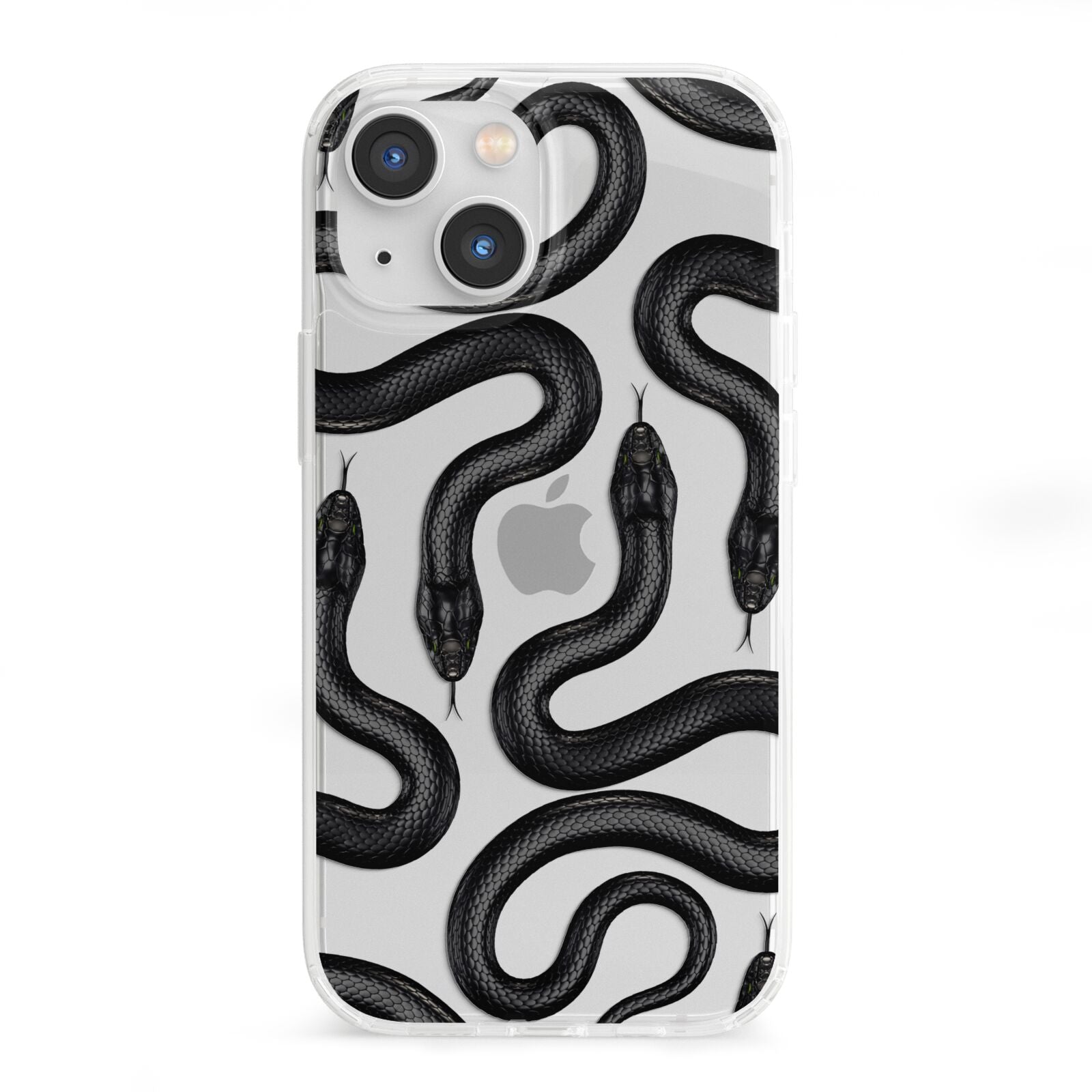 Snake Pattern iPhone 13 Mini Clear Bumper Case