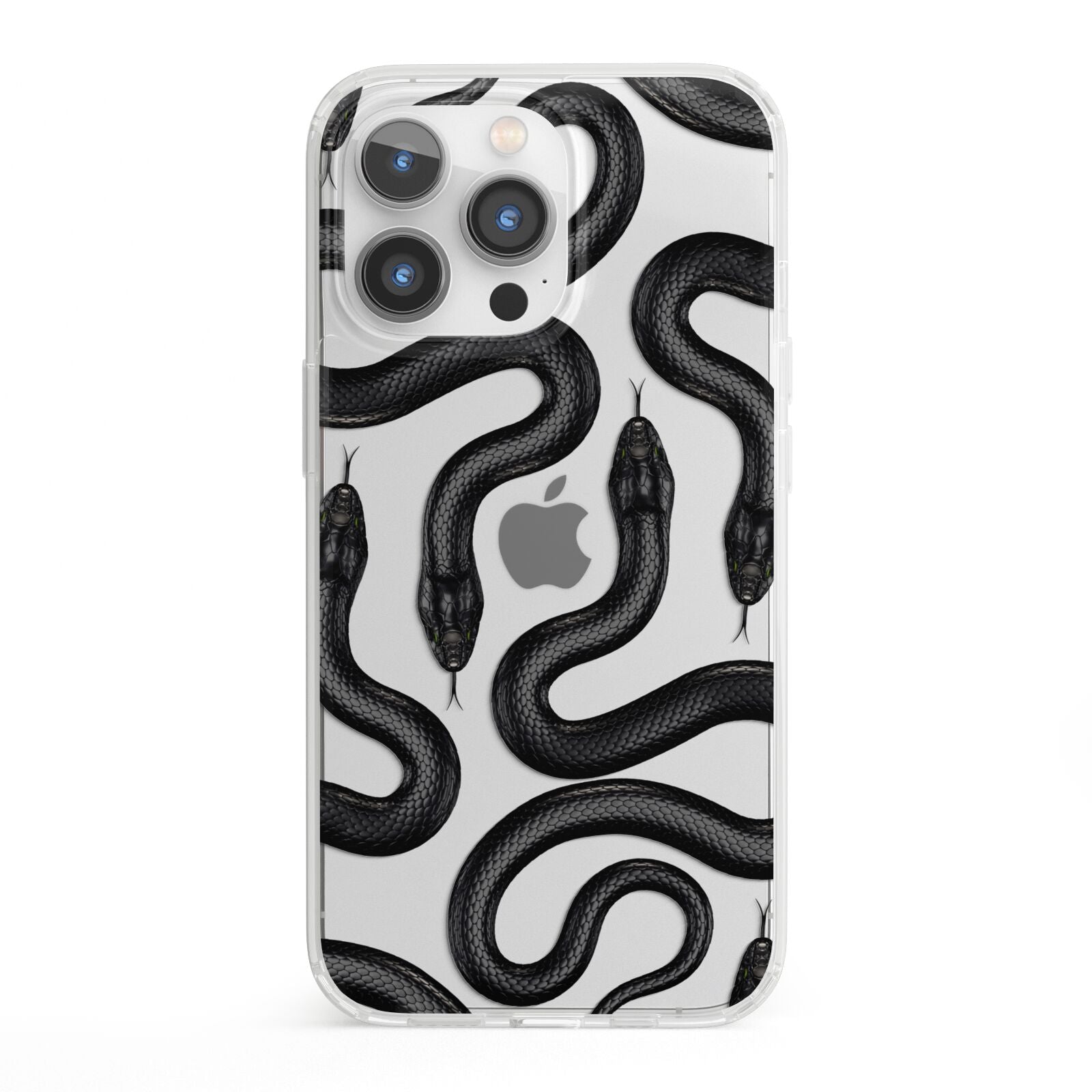 Snake Pattern iPhone 13 Pro Clear Bumper Case