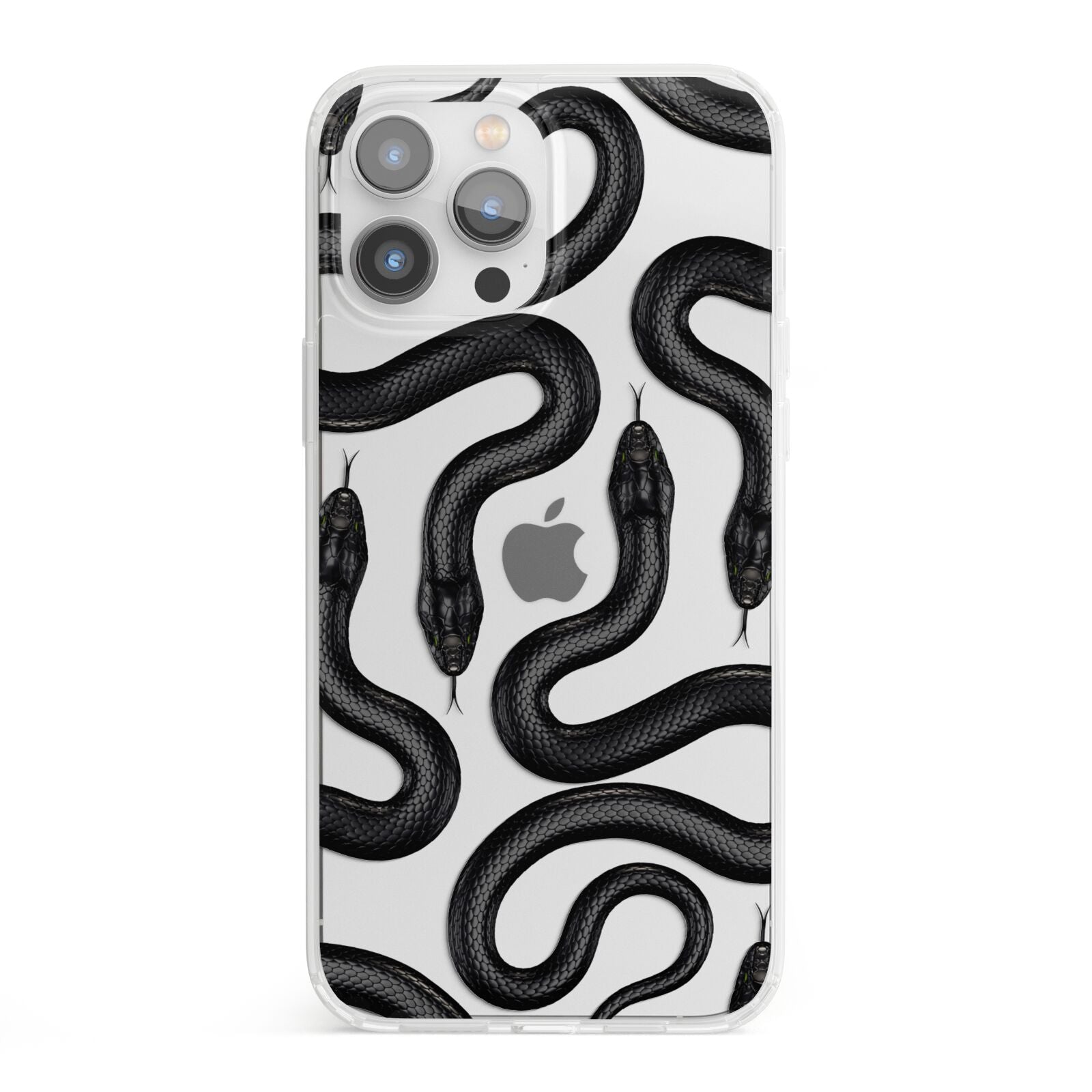 Snake Pattern iPhone 13 Pro Max Clear Bumper Case