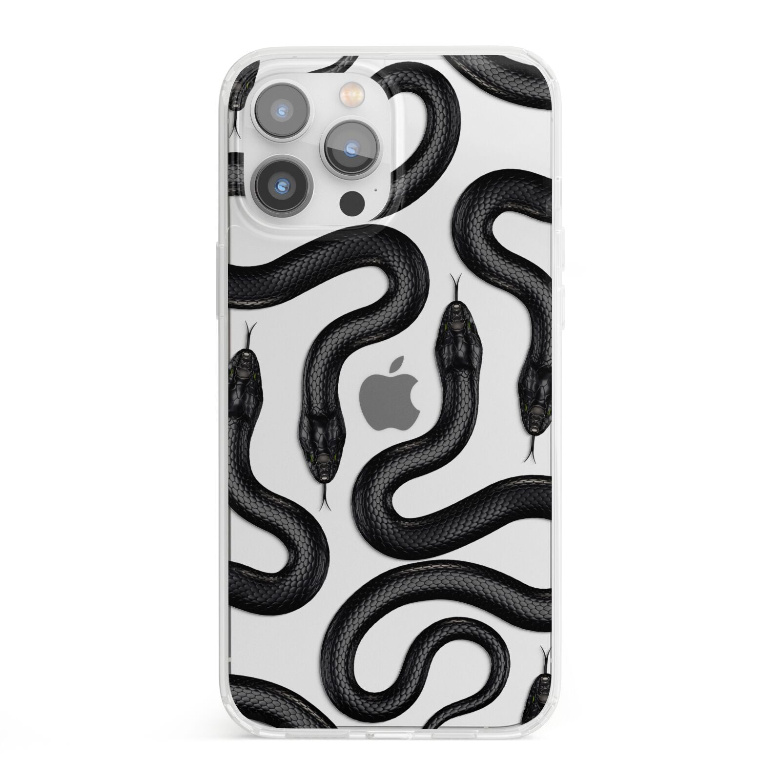 Snake Pattern iPhone 13 Pro Max Clear Bumper Case