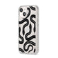 Snake Pattern iPhone 14 Clear Tough Case Starlight Angled Image