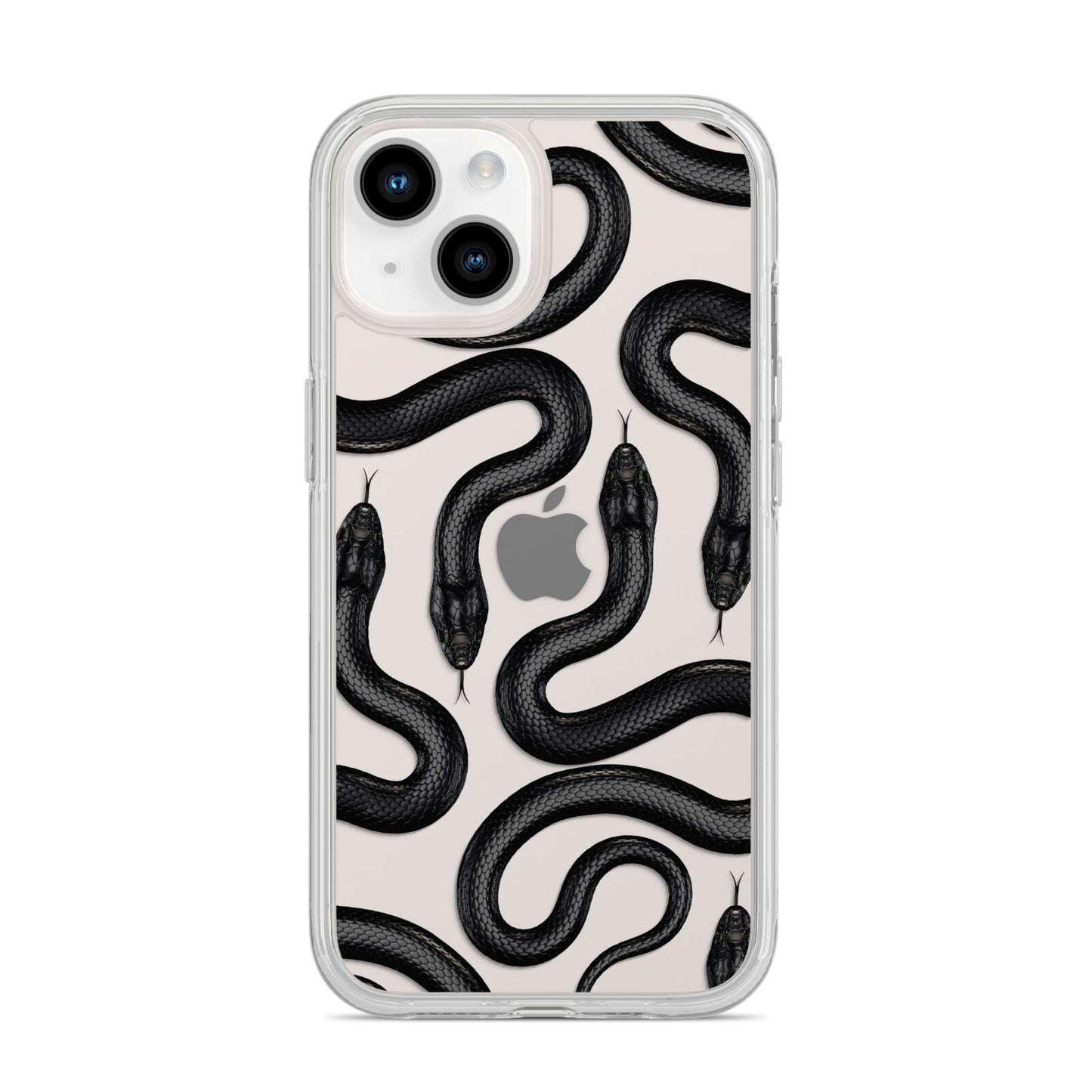 Snake Pattern iPhone 14 Clear Tough Case Starlight