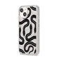 Snake Pattern iPhone 14 Glitter Tough Case Starlight Angled Image