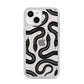 Snake Pattern iPhone 14 Glitter Tough Case Starlight