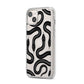 Snake Pattern iPhone 14 Plus Clear Tough Case Starlight Angled Image