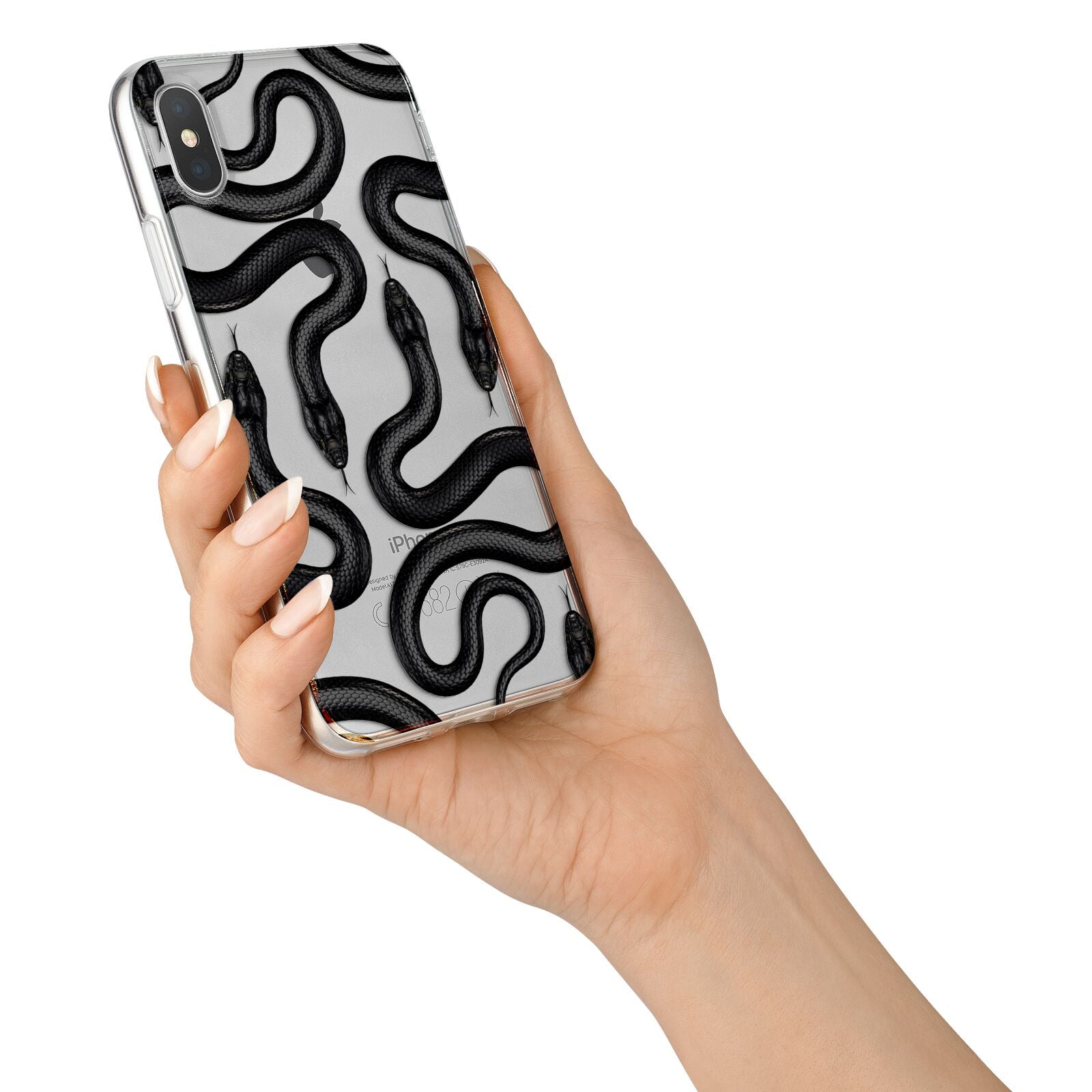 Snake Pattern iPhone X Bumper Case on Silver iPhone Alternative Image 2