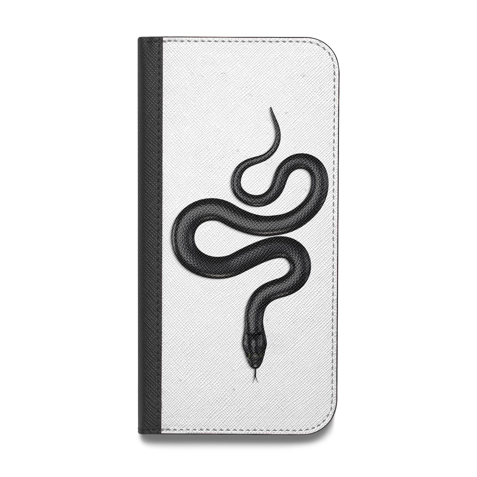 Snake Vegan Leather Flip Samsung Case