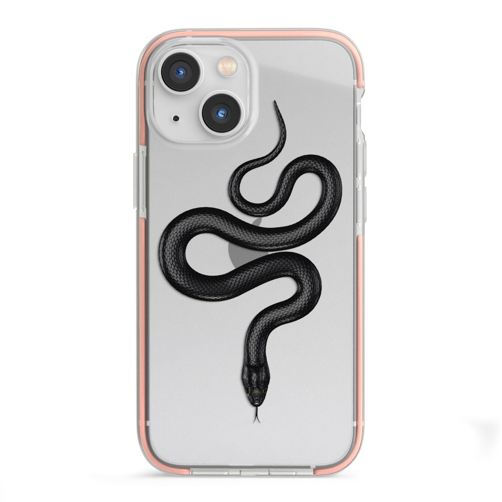Snake iPhone 13 Mini TPU Impact Case with Pink Edges