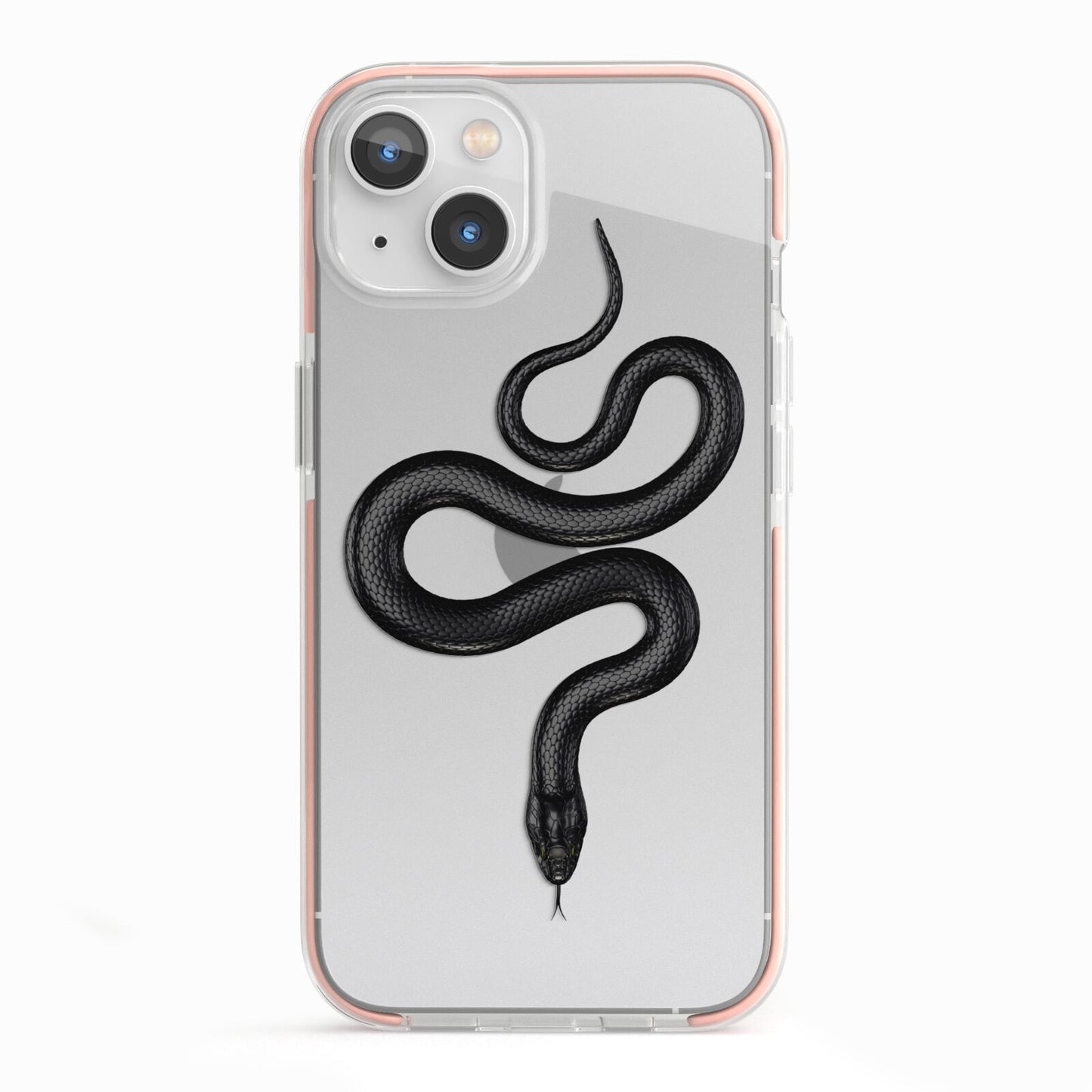 Snake iPhone 13 TPU Impact Case with Pink Edges