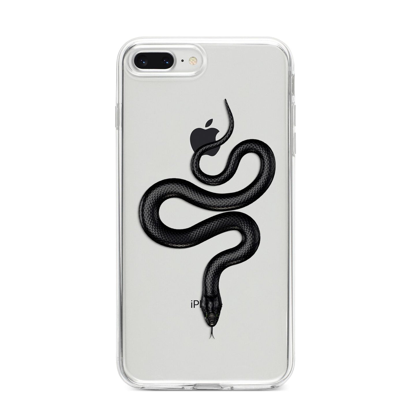 Snake iPhone 8 Plus Bumper Case on Silver iPhone