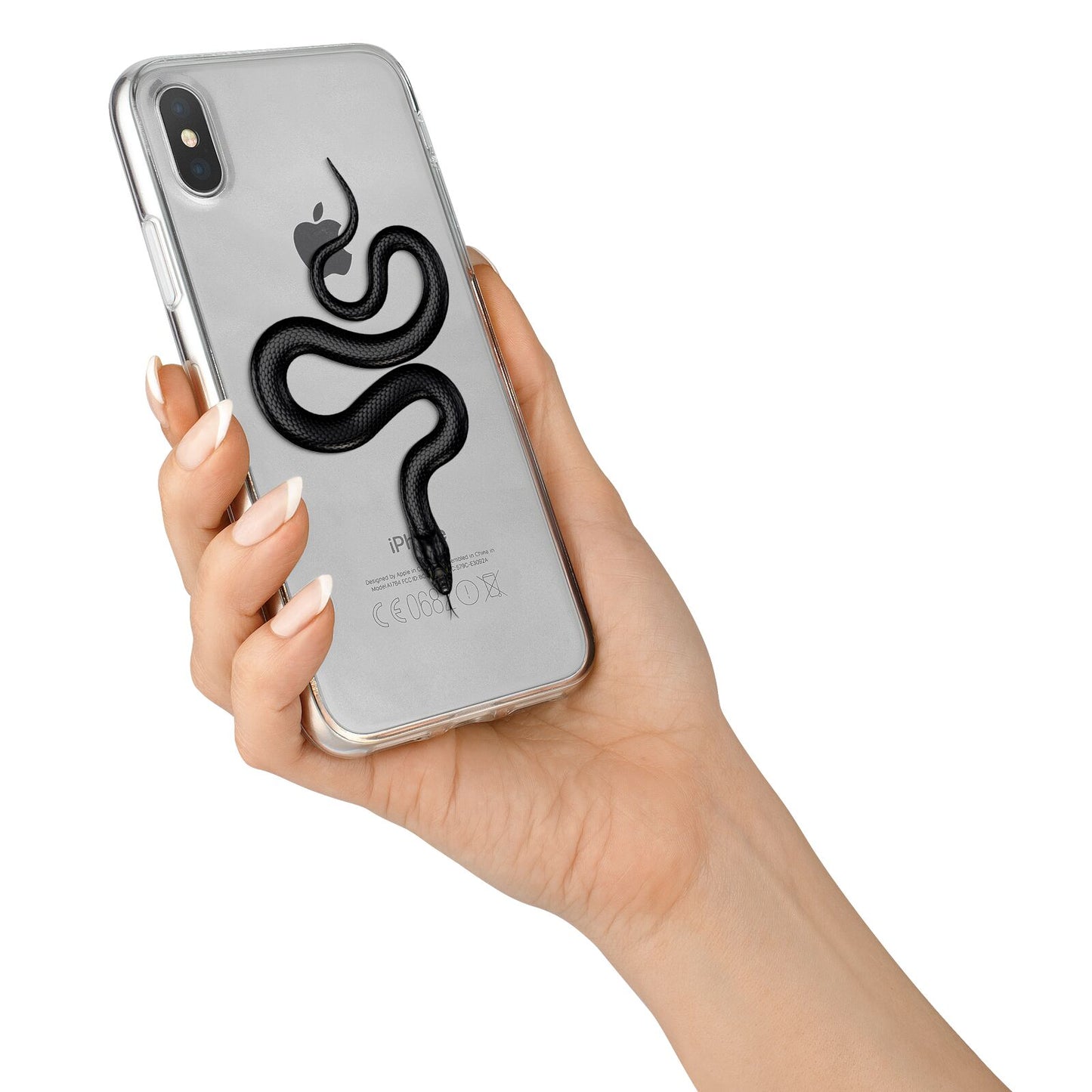 Snake iPhone X Bumper Case on Silver iPhone Alternative Image 2