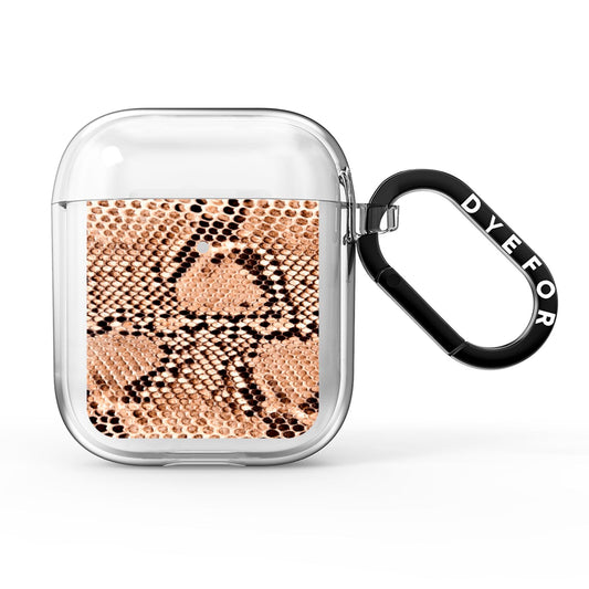 Snakeskin AirPods Clear Case