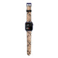 Snakeskin Apple Watch Strap Size 38mm with Blue Hardware