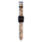 Snakeskin Apple Watch Strap with Blue Hardware