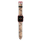 Snakeskin Apple Watch Strap with Red Hardware