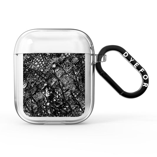 Snakeskin Design AirPods Clear Case