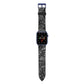 Snakeskin Design Apple Watch Strap with Blue Hardware