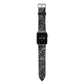 Snakeskin Design Apple Watch Strap with Silver Hardware