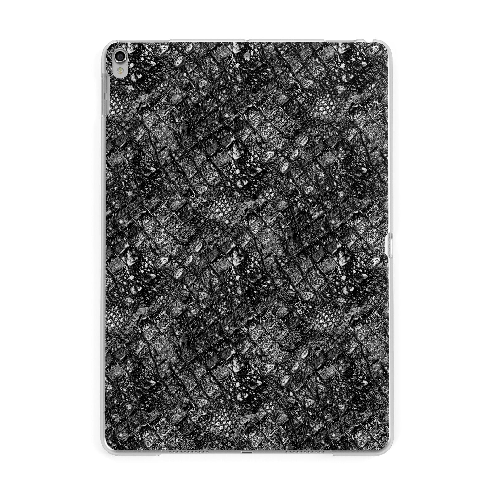 Snakeskin Design Apple iPad Silver Case