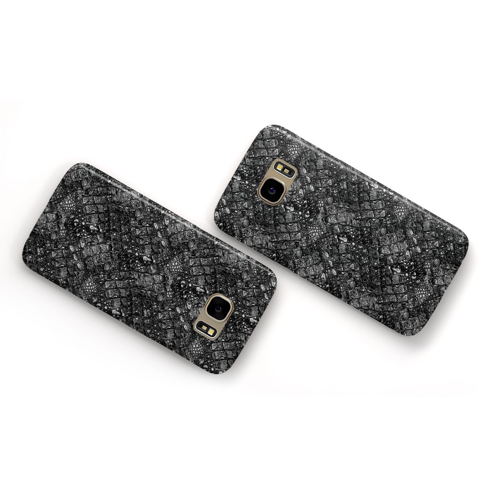 Snakeskin Design Samsung Galaxy Case Flat Overview
